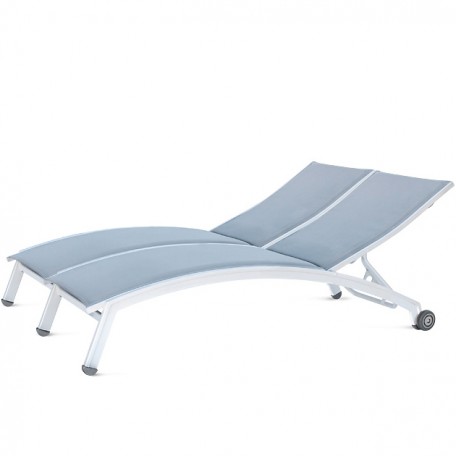 PINECREST Double Chaise Lounge with Wheels NV-7190-46WA