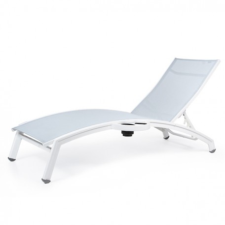 PINECREST Stacking Chaise Lounge with Side Tray NV 7190AL