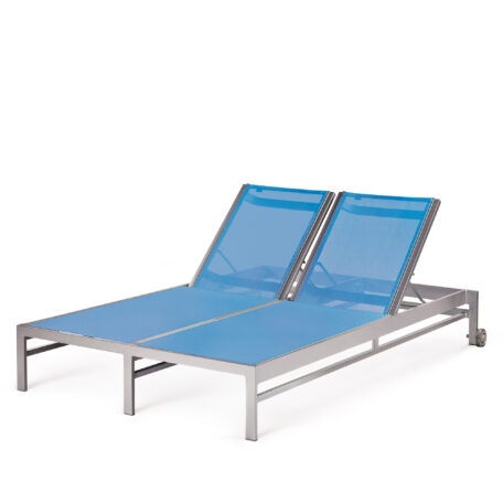 BLEAU Double Chaise Lounge with Wheels BL 7190-46W