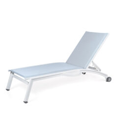 PINECREST Stacking Chaise Lounge with Wheels And Side Tray NV 8190WSL