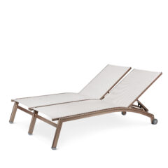 PINECREST Double Chaise Lounge with Wheels NV 7190-46WS