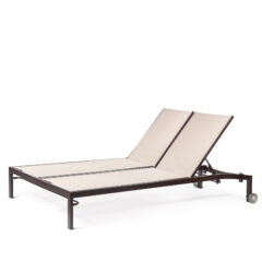 BLEAU G2 Full Base Double Chaise Lounge with Wheels BL2 7175-46W