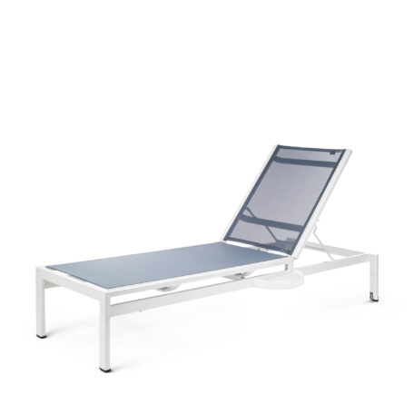 CRANDON Stacking Chaise Lounge with Wheels and Attached Side Tray OL 7190WL